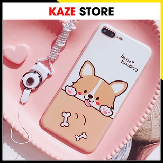 Ốp lưng IPhone Shiba and Bones Kute 7plus/8 plus/xs/11/11 promax/12 pro/12 promax