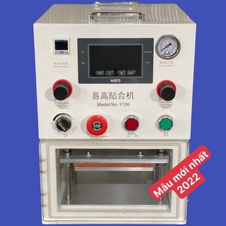 máy ép kính Y106 gầm cao 16ich, ép màn cong, màn thẳng do cân nặng máy 30kg nên các bác mua hàng nhắn tin cho shop