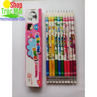 HỘP BÚT CHÌ I GP-012 GỖ 10 CÂY