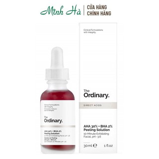 Serum tẩy da chết hóa học The Ordinary AHA 30% + BHA 2% Peeling Solution 30ml