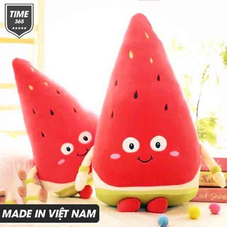 Gấu bông thú nhồi bông dưa hấu đáng yêu 22cm- Chất liệu bông mềm mịn ngộ nghĩnh