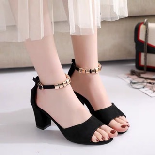 (Hàng Việt Nam ) Guốc Cao gót quai cườm 7cm duyên dáng