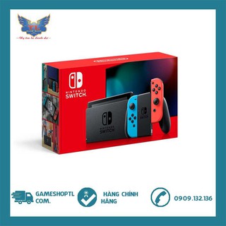 Máy Nintendo Switch V2 Neon Blue Và Red Joy‑Con Model 2019 Dung Lượng Pin Gấp Đôi