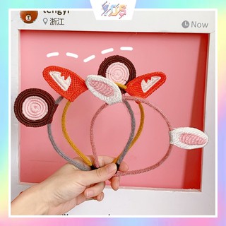 [Mã SKAMCLU8 giảm 10% cho đơn từ 100K] Băng đô cài tóc tai thú đan len xinh xắn ulzzang