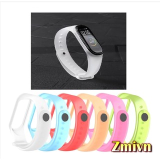 Dây Silicon trong suốt Xiaomi Miband 4 miband 3