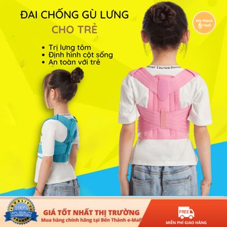 ✈️ [Freeship] Đai Chống Gù Lưng Cho Trẻ, Trị Lưng Tôm, Định Hình Cột Sống