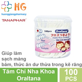 Tăm chỉ nha khoa Oraltana (Lọ 100 Chiếc)