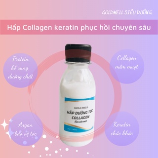 Hấp Collagen &amp; Keratin Phục Hồi Siêu Mềm Mượt, Pha Cùng Uốn Ép Nhuộm Rất Hiệu Quả  (100ml)