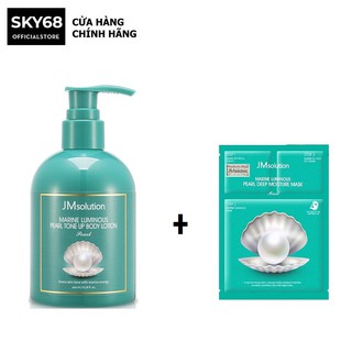 Dưỡng thể JM Solution Marine Luminous Pearl Tone Up Body Lotion 200ml Tặng kèm 1 nạ Jm Solution bất kì
