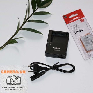 Sạc Canon LC-E8C CAO CẤP TỰ NGẮT  CHO Canon 700D, canon 600D, canon 650D , canon 550D