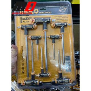 Bộ 8 chìa lục giác tay cầm chữ T HHKT8083 INGCO