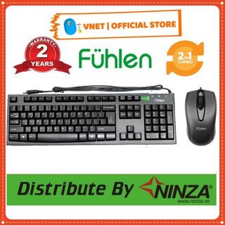 [Chính Hãngt] Phím chuột có dây fuhlen L102 + L411 Chính Hãng bảo hành 24 tháng