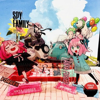Standee SPY X FAMILY mô hình Gia Đình Điệp Viên tượng mica trong acrylic anime chibi trưng bày trang trí xinh xắn M2