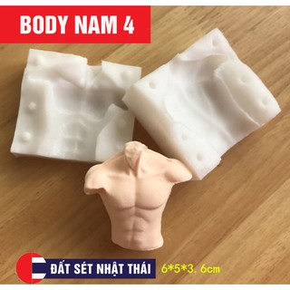 Khuôn SILICONE BODY BÚP BÊ NAM SỐ 4 Ép Đất Sét Nhật BJD Doll Figure