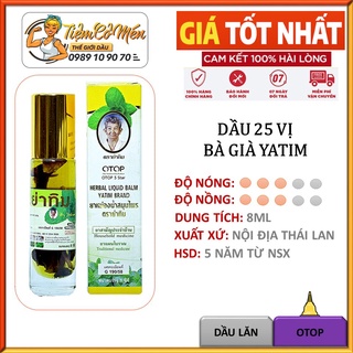 Dầu lăn 25 vị Thảo Dược - Dầu Bà Già Yatim Brand - Nội Địa Thái Lan - Cực Hiếm!