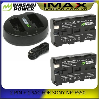BỘ 2 PIN 1 SẠC WASABI FOR SONY NP-F550