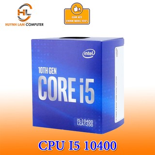 CPU Intel Core i5 10400 2.9GHz Up to 4.3GHz 6 nhân 12 luồng, 12MB Cache, 65W Socket Intel LGA 1200 Chính hãng Viên Sơn