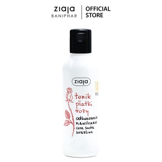 Nước cân bằng dưỡng ẩm da Ziaja tonik platky rozy chiết xuất từ Hoa Hồng 200ml