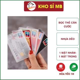 sỉ 690đ -Bao nhựa dẻo bọc thẻ căn cước công dân, vỏ đựng thẻ atm thẻ học sinh, thẻ ngân hàng kho sỉ mb