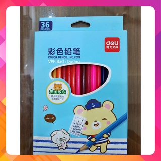 Chì màu 36 màu Deli 7019 - hộp
