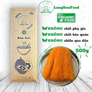 Bún gạo khô giảm cân eat clean ăn kiêng làm từ gấc LangSonFood giàu dinh dưỡng sạch chuẩn gói 500g