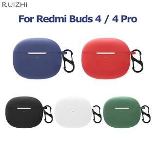 Ốp Hộp Đựng Tai Nghe Nhét Tai Silicon Mềm Chống Sốc Có Dây Xích Cho Xiaomi Redmi Buds 4 4pro Buds4 Redmi Buds 4 Pro