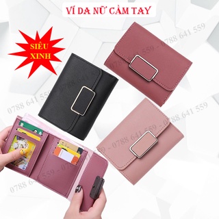Ví Nữ Cầm Tay Khóa Vuông Siêu Đẹp ❤️FREE SHIP❤️ Siêu Dễ Thương - Phù Hợp Với Mọi Sự Kiện
