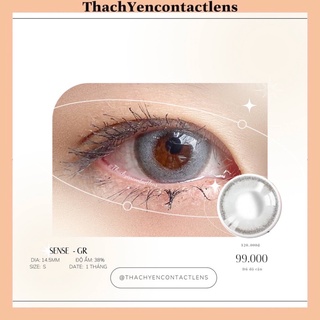 Kính Áp Tròng Sense Gray Lens Xám 0 Độ