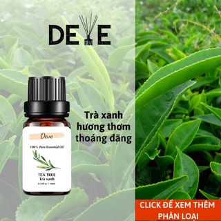 Tinh dầu thiên nhiên DEVE mùi trà xanh dùng cho máy xông tinh dầu phòng ngủ