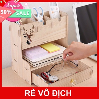 [XÃ KHO] TỦ GỖ ĐỂ BÀN TRANG ĐIỂM MINI (15X23X23CM) [HCM]