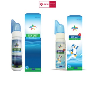Combo Dung dịch vệ sinh mũi người lớn sea salt và Dung dịch vệ sinh mũi trẻ em STAR DANAPHA 80ML/Chai