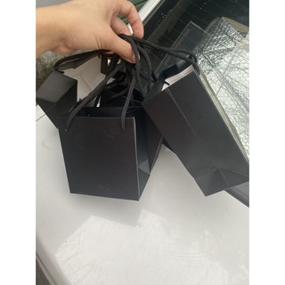 túi quà giấy màu đen trơn màu chắc chắn không kèm hộp phong cách vintage phụ kiện quà tặng king9 5.0