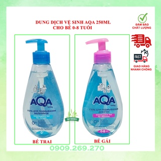 Dung dịch vệ sinh cho bé 0-8 tuổi AQA Nga 250ml