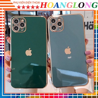 Ốp lưng Iphone viền mạ vàng giả 12 logo táo độc lạ dẻo bóng; 6G/6S ;7/8G ;6PLUS ;7/8PLUS ;X/XS ;XR ;11 ;11PRO ;11PRO MAX