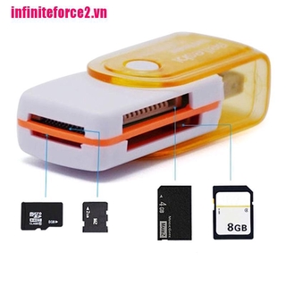 Đầu đọc thẻ nhớ USB 4 trong 1 đa năng cho Ms Ms-Pro Tf Micro Sd tốc độ cao