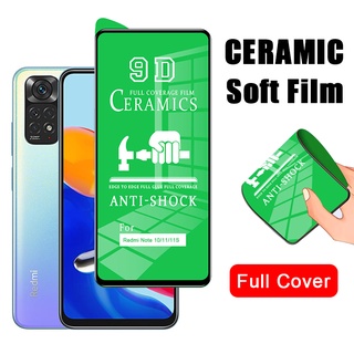 Cường Lực Xiaomi Dẻo Full Màn 9D (Không Lo Sứt Mẻ) Xiaomi Mi 10T 9T Pro Poco X3 NFC F3 M3 X3 Pro A3 Redmi Note 12 11 10 9 8 7 Pro 11S 10S 9S 9C 9A 9T