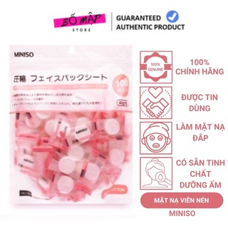 [SALE] [CAM KẾT 100% CHÍNH HÃNG] Mặt nạ giấy nén MINISO Nhật Bản - dùng làm mặt nạ đắp