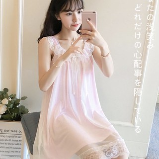 Váy ngủ, đầm ngủ, đồ mặc nhà tiểu thư bèo ren voan lưới