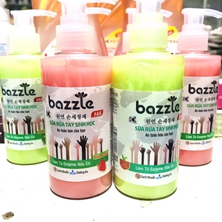 Sữa rửa tay sinh học Bazzle 200ml giúp ngăn ngừa vi khuẩn duy trì độ ẩm cho làn da mềm mại