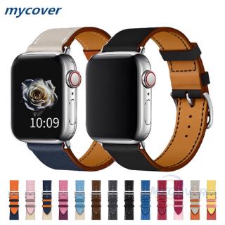 Dây Đeo Bằng Da Cho Đồng Hồ Thông Minh Apple Watch Series 7 6 SE 5 4 3 2 1 iWatch 45mm 44mm 41mm 42mm 40mm 38mm