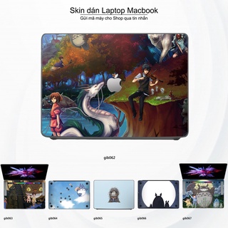 Skin dán Macbook mẫu Ghibli (đã cắt sẵn, inbox mã máy cho shop)