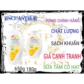 ENCHANTEUR_ Sữa tắm sạch khuẩn từ thiên nhiên Enchanteur Charming Anti-Bacterial 650gr/180G.