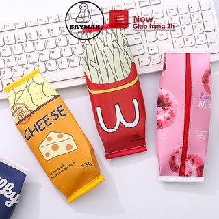 Hộp bút Snack da Pu hoạt hình ngộ nghĩnh