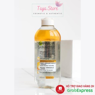 Tẩy Trang Dầu Argan Garnier Skinactive Biphase Micellaire Tout en 1 Pháp 400ml
