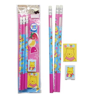 [Mã BMLTA50 giảm 10% đơn 99K] Bộ bút chì, gôm, đồ chuốt Disney nhân vật Pooh 014 WGA0756190A-014