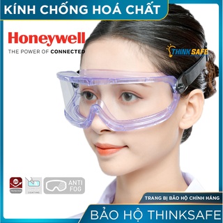 Kính bảo hộ chống hóa chất Honeywell Thinksafe, kính ôm sát mặt, chống văng bắn, giọt bắn, chống bụi, hơi sương - Vmaxx