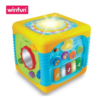 Hộp đồ chơi đa năng - Hộp âm nhạc, thả hình khối - hình lục giác Winfun 0741 - Đồ chơi giáo dục