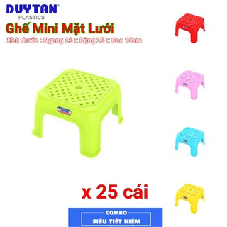 Ghế nhựa mini mặt lưới Duy Tân-COMBO 25 Cái/kiện
