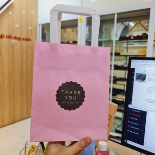 10 túi giấy Kraft trắng đựng phụ kiện thời trang (mẫu số 31) size 21x17x7 cm