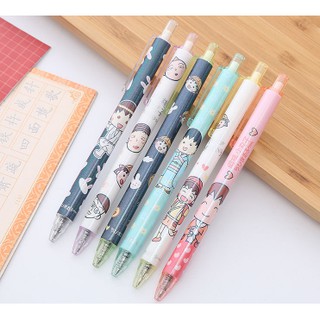 bút bi bấm maruko BBB12 khủng long đội vương miện bút hoạt hình bút dễ thương bút kute viết gel